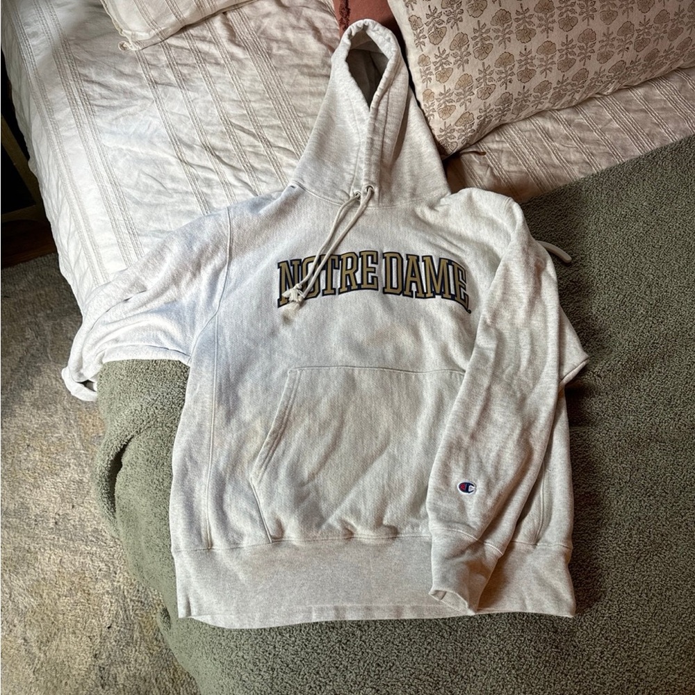 Notre Dame Champion Reverse Weave Hoodie